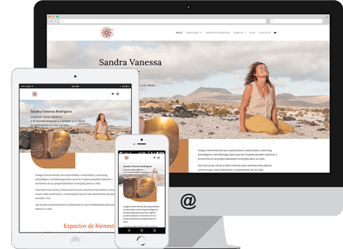 Modelo de diseño responsive de la tienda  Arte y Joyas Wild Glam